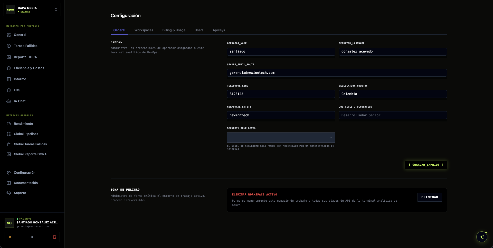 Gestión de Usuarios y Roles - DevOps Monitor