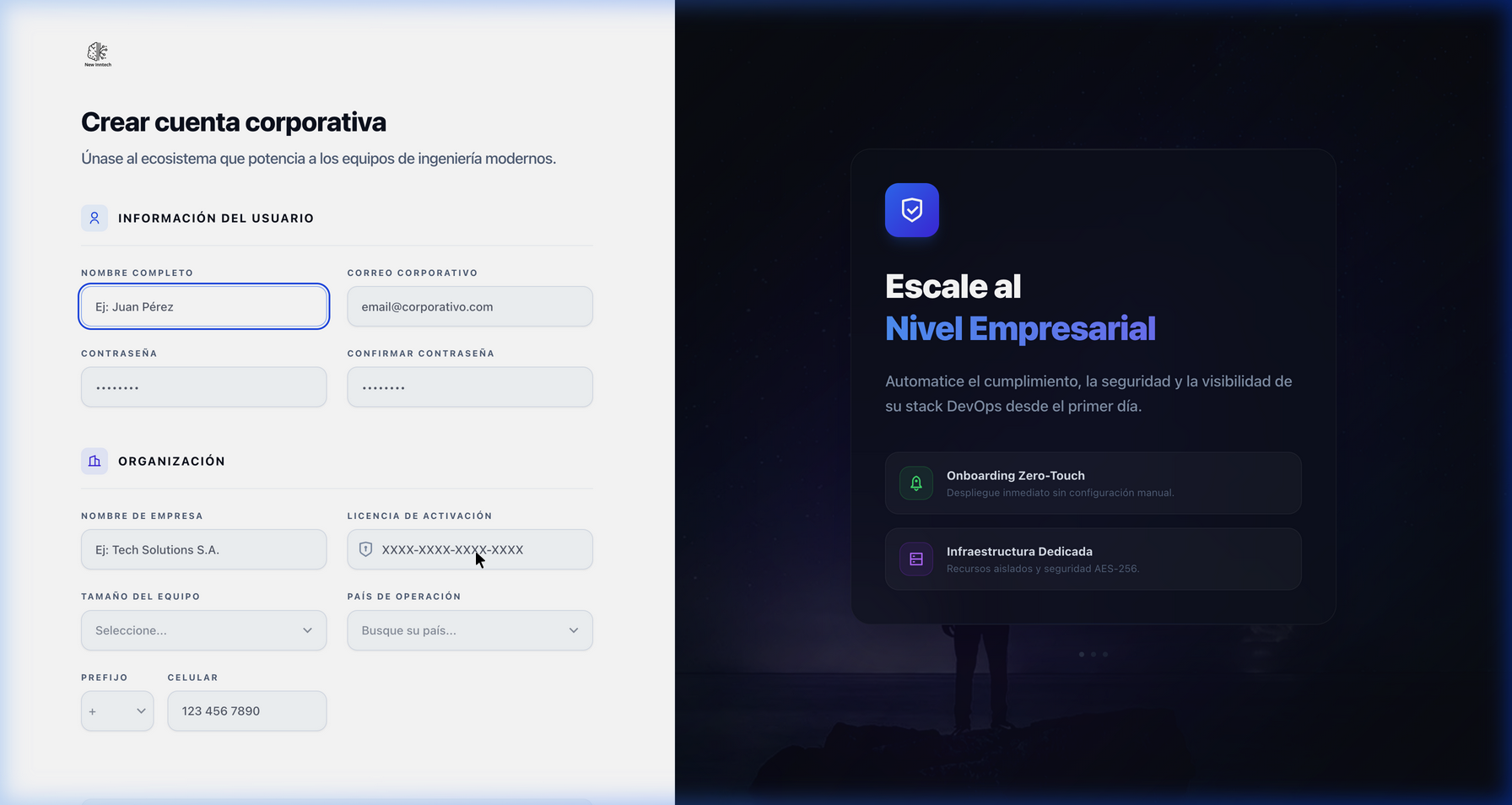 Activación de License Key